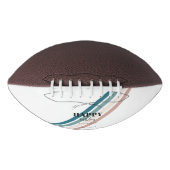 誕生日ミニマルデザインのパステルカラー アメリカンフットボール (正面)