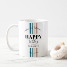 誕生日ミニマルデザインのパステルカラー