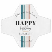 誕生日ミニマルデザインのパステルカラー サッカーボール (フラット)