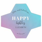 誕生日ミニマルデザインのパステルカラー サッカーボール (フラット)