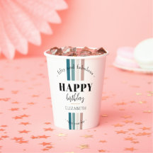 誕生日ミニマルデザインのパステルカラー