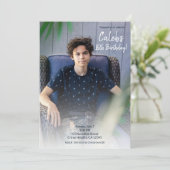 誕生日ミニマルパーティー写真撮影 招待状 (スタンド正面)