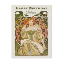 誕生日ミュシャレベリデイドリームアールヌーボーCC1031
