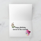 誕生日ミュージカル牛 カード (内部)