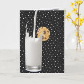 誕生日ミルクとクッキーのプライド カード (黄色い花)