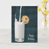 誕生日ミルクとクッキーのプライド カード (黄色い花)