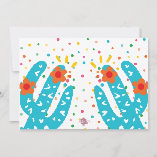 誕生日ムチャスグラシアスフィエスタサンキューカード サンキューカード (裏面)