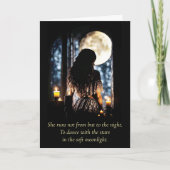 誕生日ムーンチャイルドWiccaスピリチュアルインスパイアHer カード (正面)