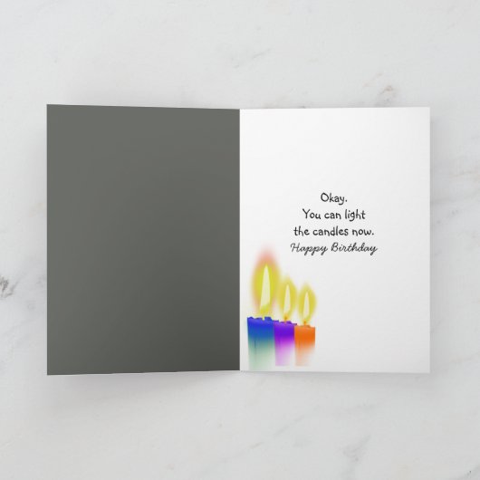 誕生日メインクーンキャットインサングラス カード (内部)