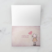 誕生日メッセージで本を開く カード (内部)