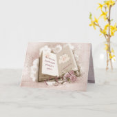 誕生日メッセージで本を開く カード (黄色い花)