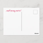 誕生日メッセージカード ポストカード (裏面)