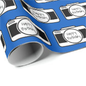 誕生日メッセージ付きカメラ ラッピングペーパー (ロールコーナー)