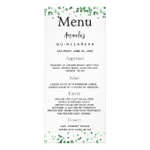 誕生日メニューの緑の写真おもしろいファクト ラックカード (正面)