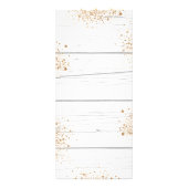 誕生日メニューひまわり白木グリッター ラックカード (裏面)