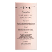 誕生日メニューバラ金ゴールド写真おもしろいファクト ラックカード (正面)