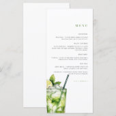 誕生日メニュー | お祝いメニュー | パーティーのカクテル メニュー (正面/裏面)