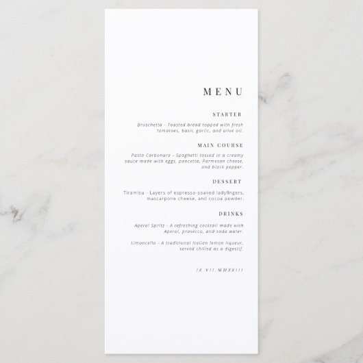 誕生日メニュー | お祝いメニュー | メニュー (正面)