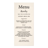 誕生日メニューbeige写真おもしろいファクト ラックカード (正面)