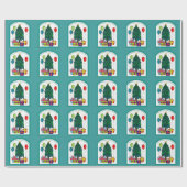 誕生日メリーハッピークリスマス！ ラッピングペーパー (フラット)