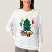 誕生日メリーハッピークリスマス！ Tシャツ (正面)
