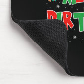 誕生日メリーメリークリスマスハッピーバースデークリスマス マウスパッド (コーナー)