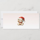 誕生日メリー招待状、クリスマス誕生日 招待状 (裏面)