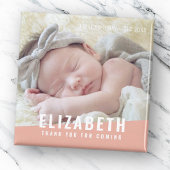 誕生日モダンの明るい色の写真ありがとう マグネット