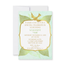 誕生日モダンズ結婚グリーンゴールデンビップ