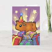 誕生日モルモット カード (正面)