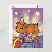 誕生日モルモット ポストカード (正面/裏面)