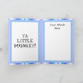 誕生日モンキーグリーティンカード カード (内部)