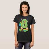 誕生日モンキー8thバースデーパーティー8歳K Tシャツ (正面フル)