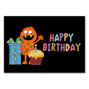 誕生日モンスターマンガテーブルカード テーブルナンバー