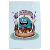 誕生日モンスター抱き枕 ミディアムペーパーバッグ (裏面)