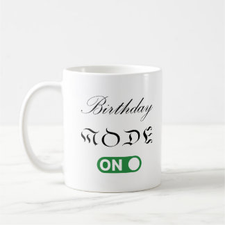 誕生日モードがオン コーヒーマグカップ