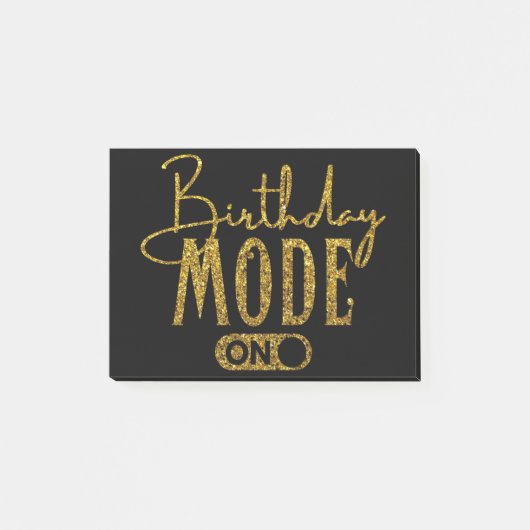 誕生日モードオン |誕生日パーティー ポストイット (正面)
