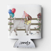 誕生日ヤギとサプライズメッセージの下部 缶クーラー (裏面)