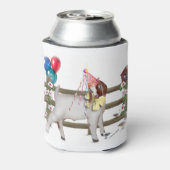 誕生日ヤギとサプライズメッセージの下部 缶クーラー (缶裏面)