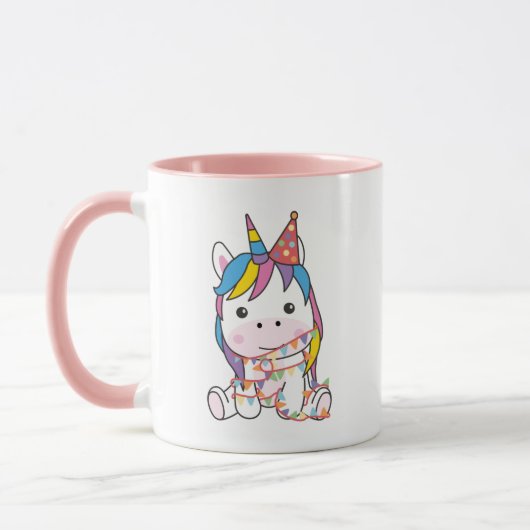 誕生日ユニコーン子供へA誕生日マグ マグカップ (左)