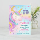 誕生日ユニコーン招待状 招待状 (スタンド正面)