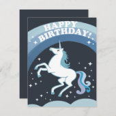 誕生日ユニコーン シーズンカード (正面/裏面)
