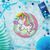 誕生日ユニコーン ペーパープレート (パーティー)