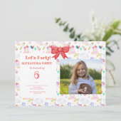 誕生日ユニコーン(写真) 招待状 (スタンド正面)