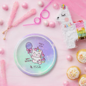 誕生日ユニコーン！子ハッピーバースデー ペーパープレート (パーティー)