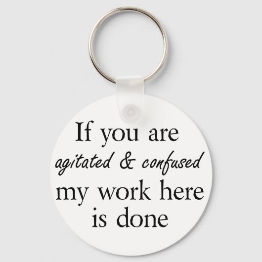 誕生日ユニークおもしろいギフトは引用文ジョーク キーホルダー (正面)