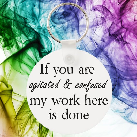 誕生日ユニークおもしろいギフトは引用文ジョーク キーホルダー