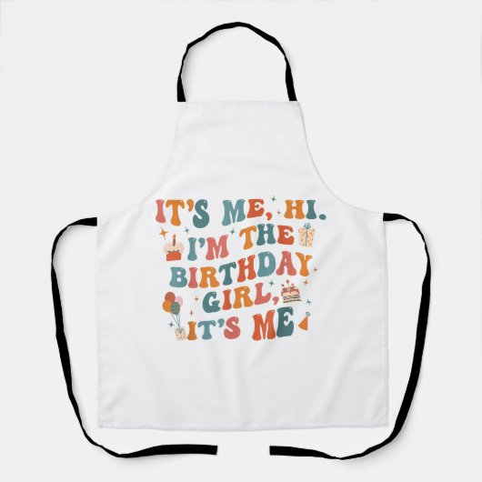 誕生日ユニークパーティーその私ハイイムザ誕生日ギ エプロン (正面)