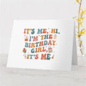 誕生日ユニークパーティーその私ハイイムザ誕生日ギ カード (黄色い花)