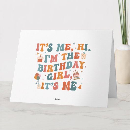 誕生日ユニークパーティーその私ハイイムザ誕生日ギ カード (裏面)